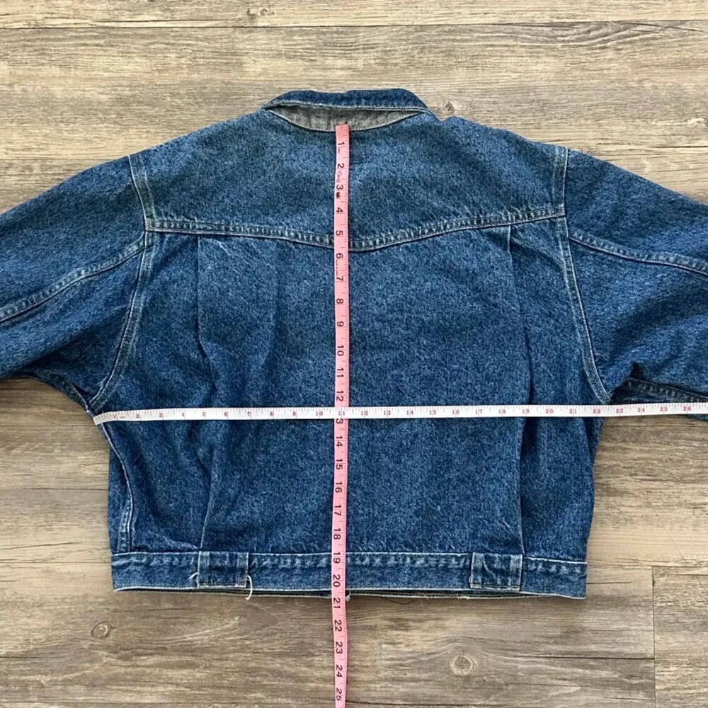 Vintage 80s Lee Denim Jean Jacket Size Medium - Picture 5 of 6